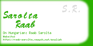 sarolta raab business card